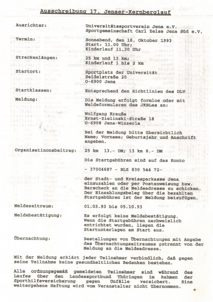1993-Ausschreibung